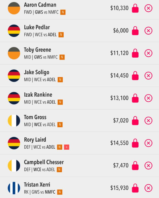 AFL Fantasy Team