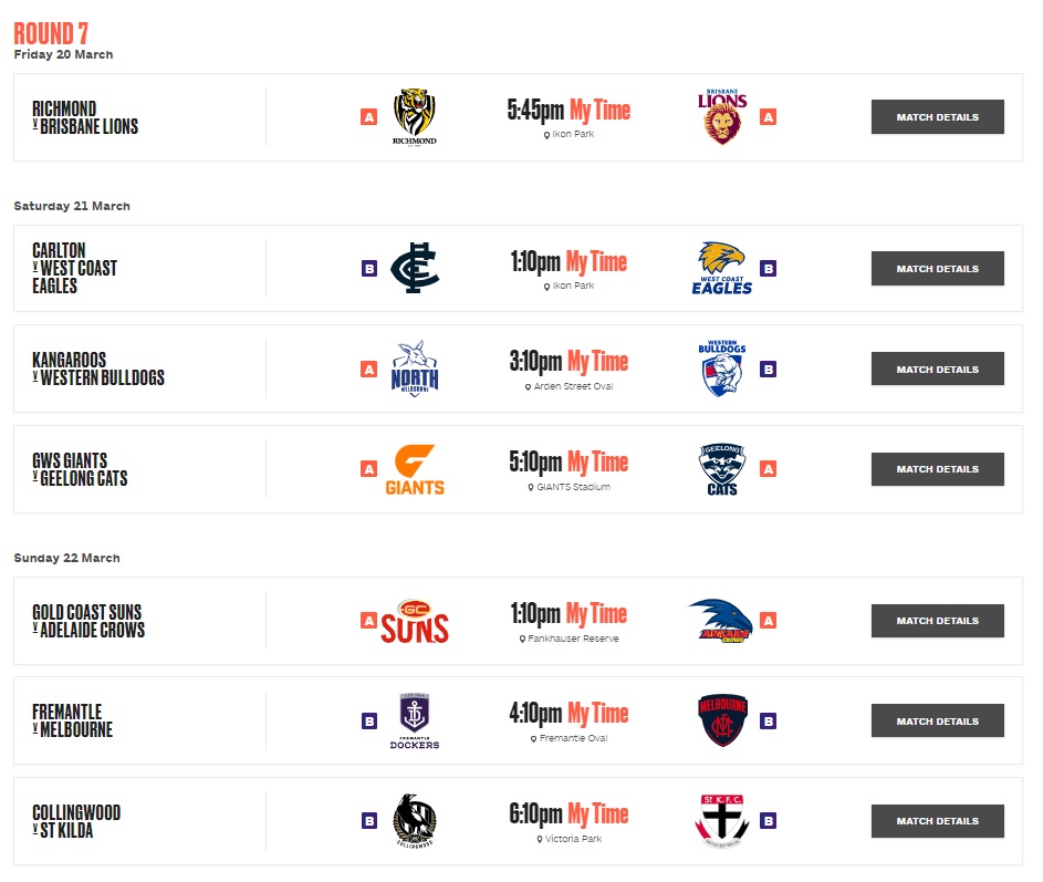 aflw fixture r7