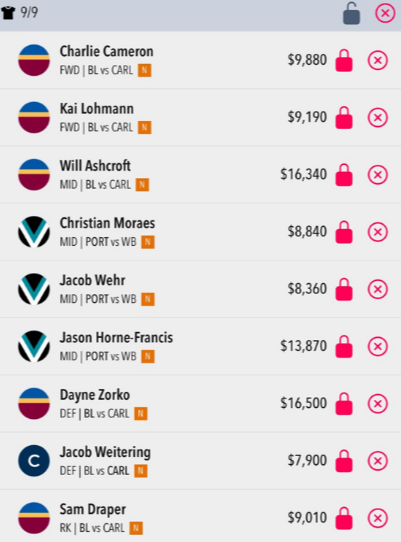 Draftstars Lineup