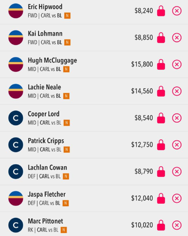 Draftstars Lineup