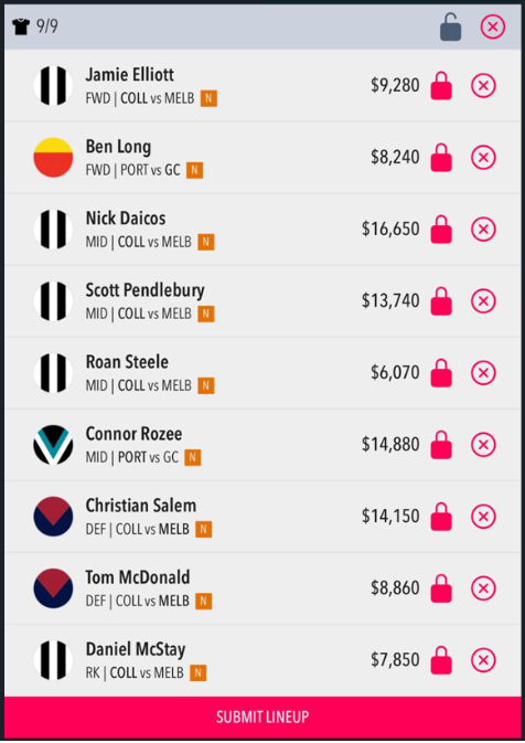 Draftstars Lineup