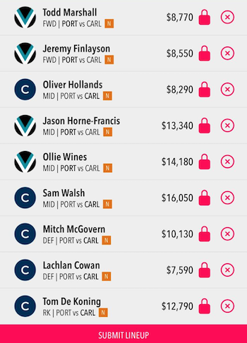 Draftstars Lineup
