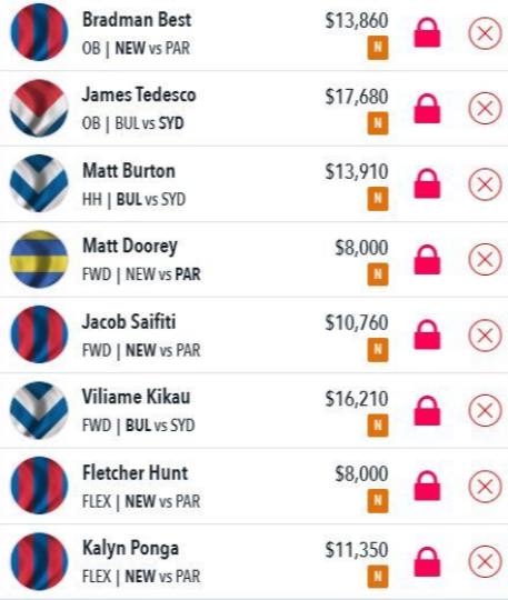 Draftstars Lineup