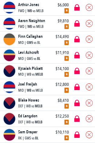 Draftstars Lineup