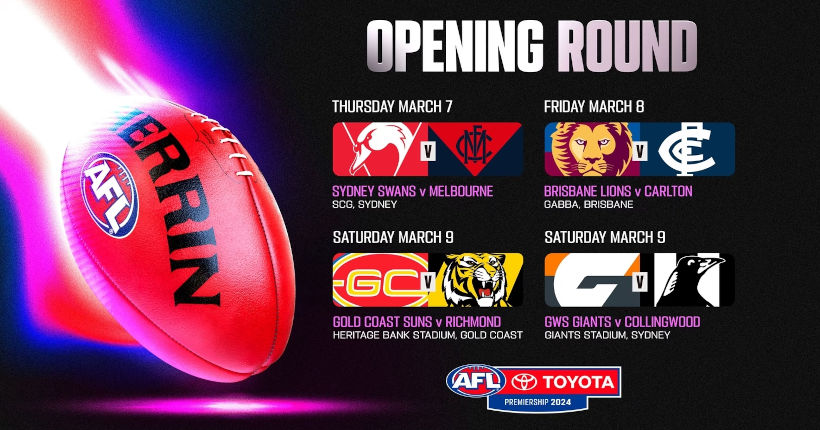 AFL Opening Round Fixtures