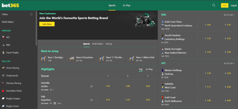 bet365 Website