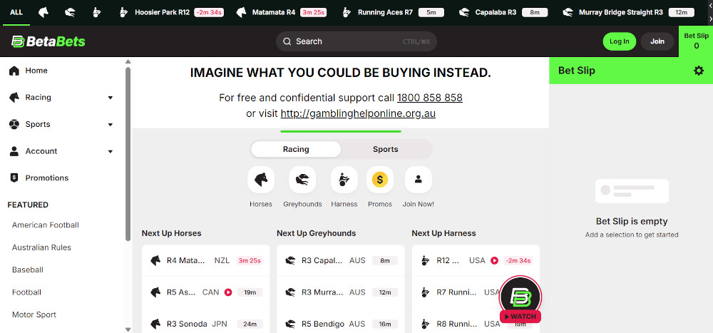 BetaBets website