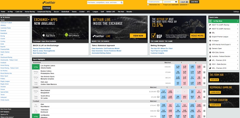Old Betfair Site Old Betfair Site
