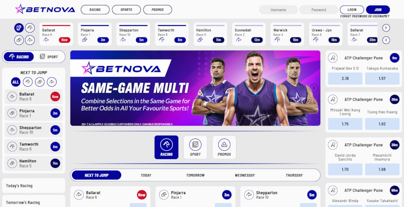 BetNova website