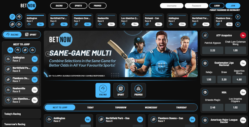 BetNow website