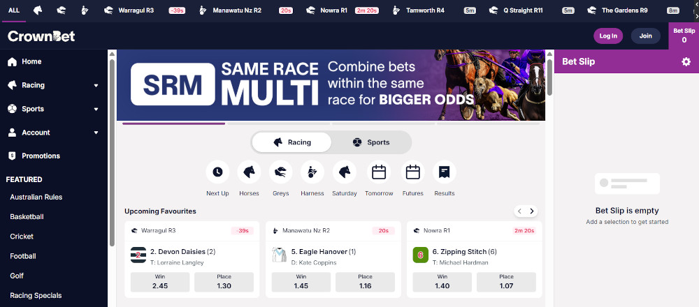 CrownBet website