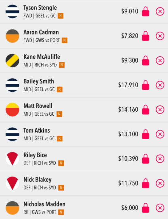 Draftstars lineup