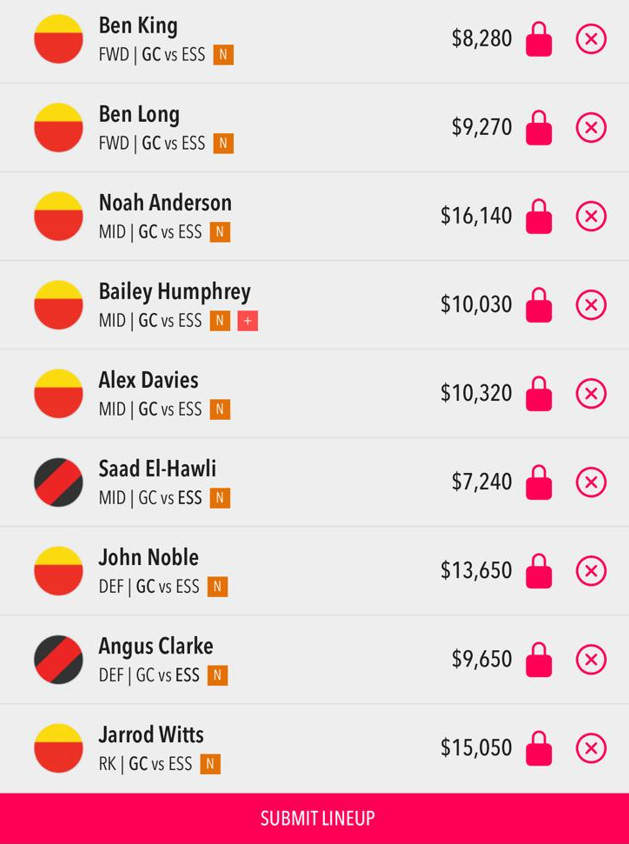 Draftstars Lineup