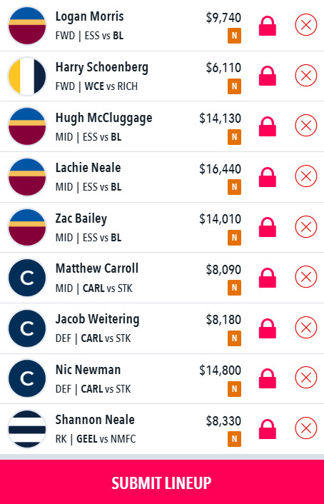 Draftstars Lineup
