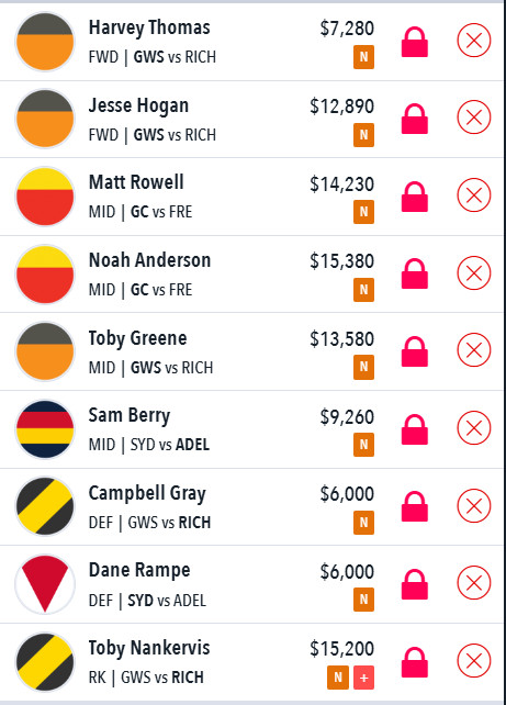 Draftstars Lineup