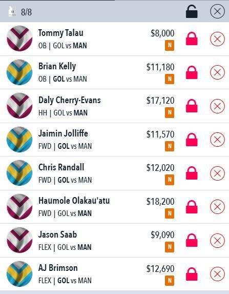 Draftstars Lineup