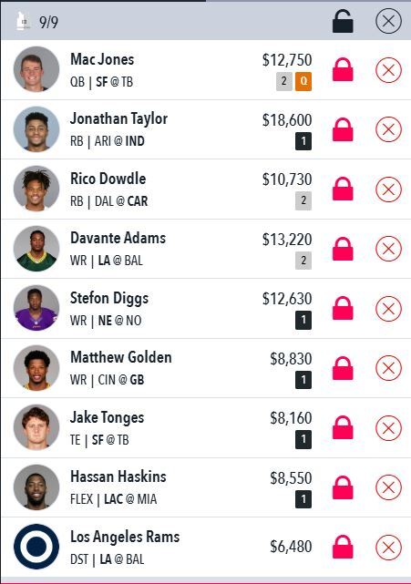 Draftstars Lineup