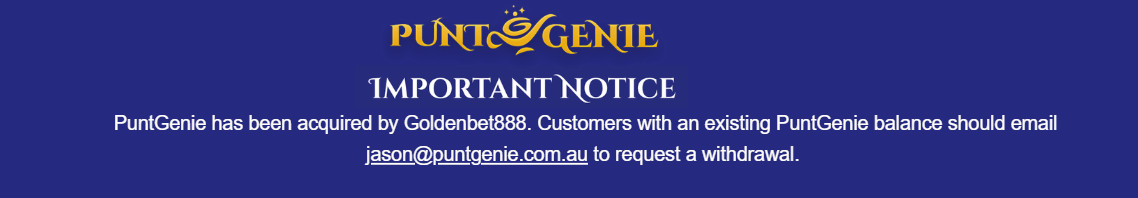 PuntGenie notice