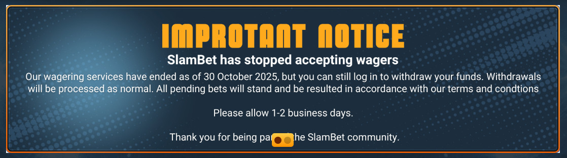 SlamBet Closure