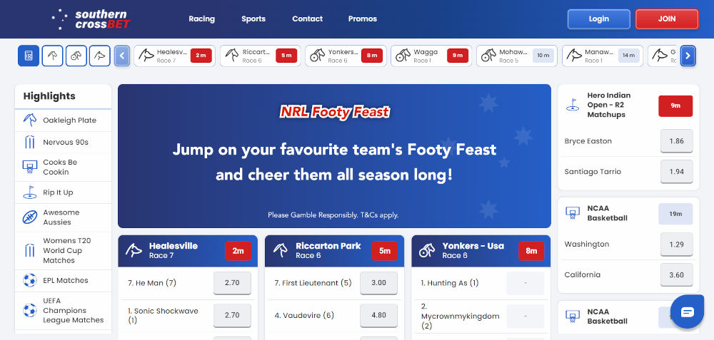 Southern Cross Bet Home Page