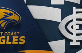 West Coast vs Carlton Prediction & Tips