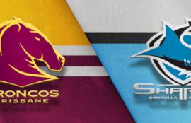 NRL Broncos vs Sharks Tips