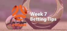 A-League Week 7 Betting Tips