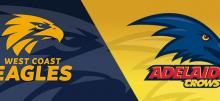 AFL Eagles vs Crows Betting Tips