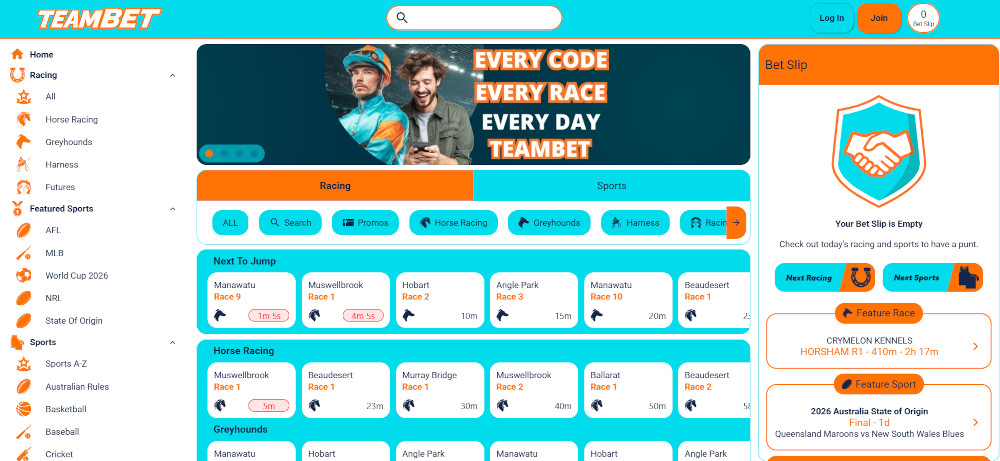TeamBet website