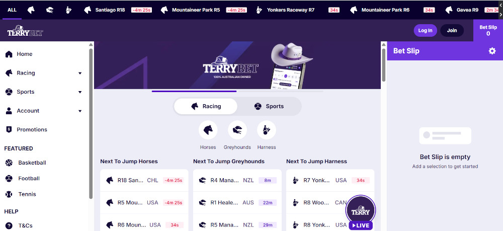 Terrybet website