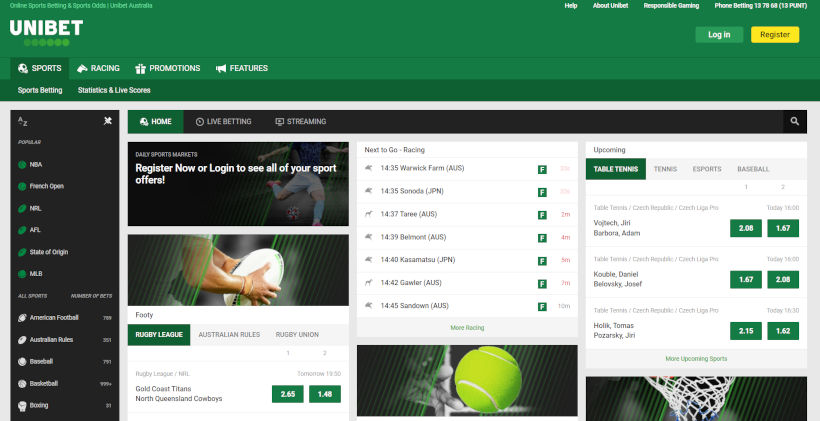 Unibet website