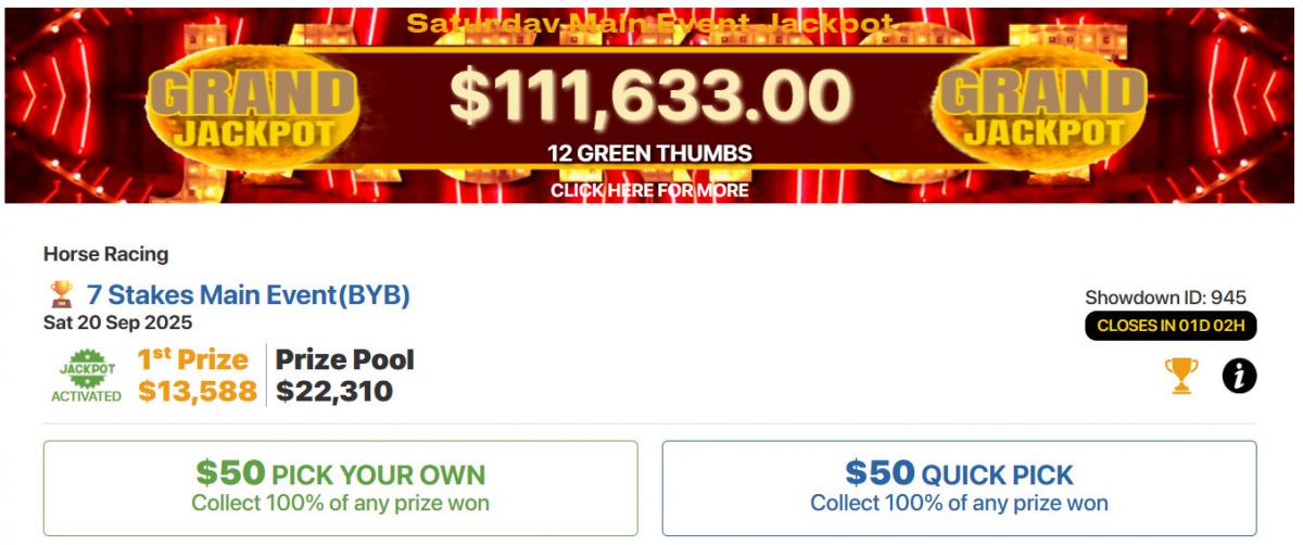 UPC Showdown Jackpot