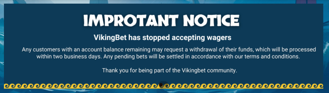 VikingBet Closed